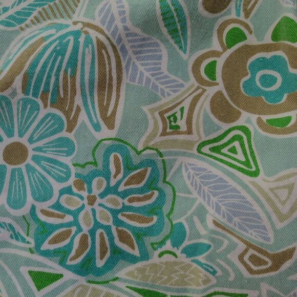 Jane Ashley Womens Button Up Multi-Color Size Large 100% Cotton Long Sleeve - Picture 10 of 12